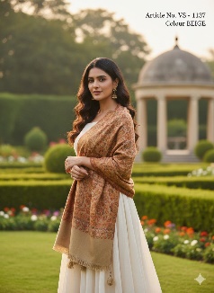 Luxurious Mustard Jamavar Wool blend 